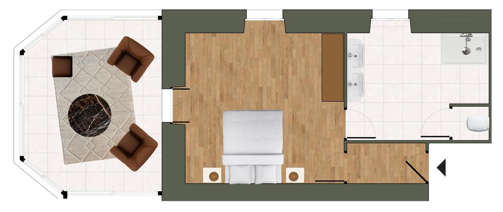 Logis Veles Acomodação com café da manhã Aubin  Quarto foto